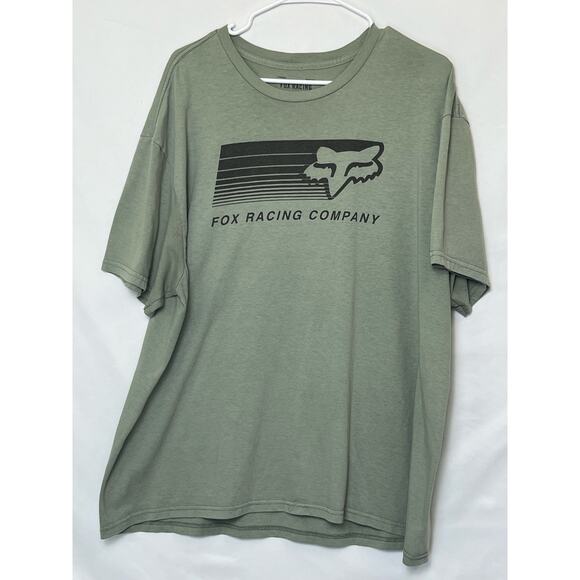 Fox Racing Men’s 2XL Green Short Sleeve Graphic T-Shirt Motocross BMX Casual Top - Picture 1 of 6